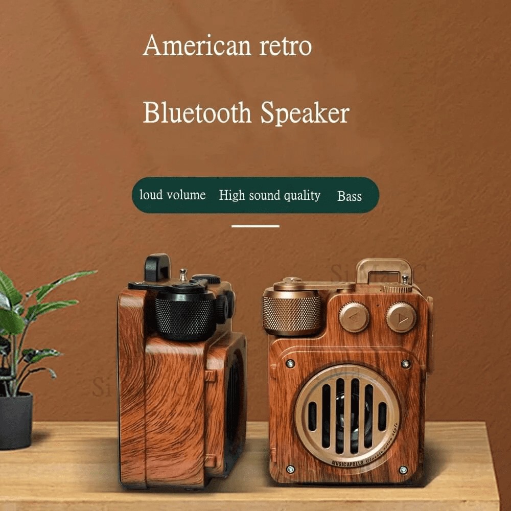 bežični radio prijemnik retro radio drveni vintage stil