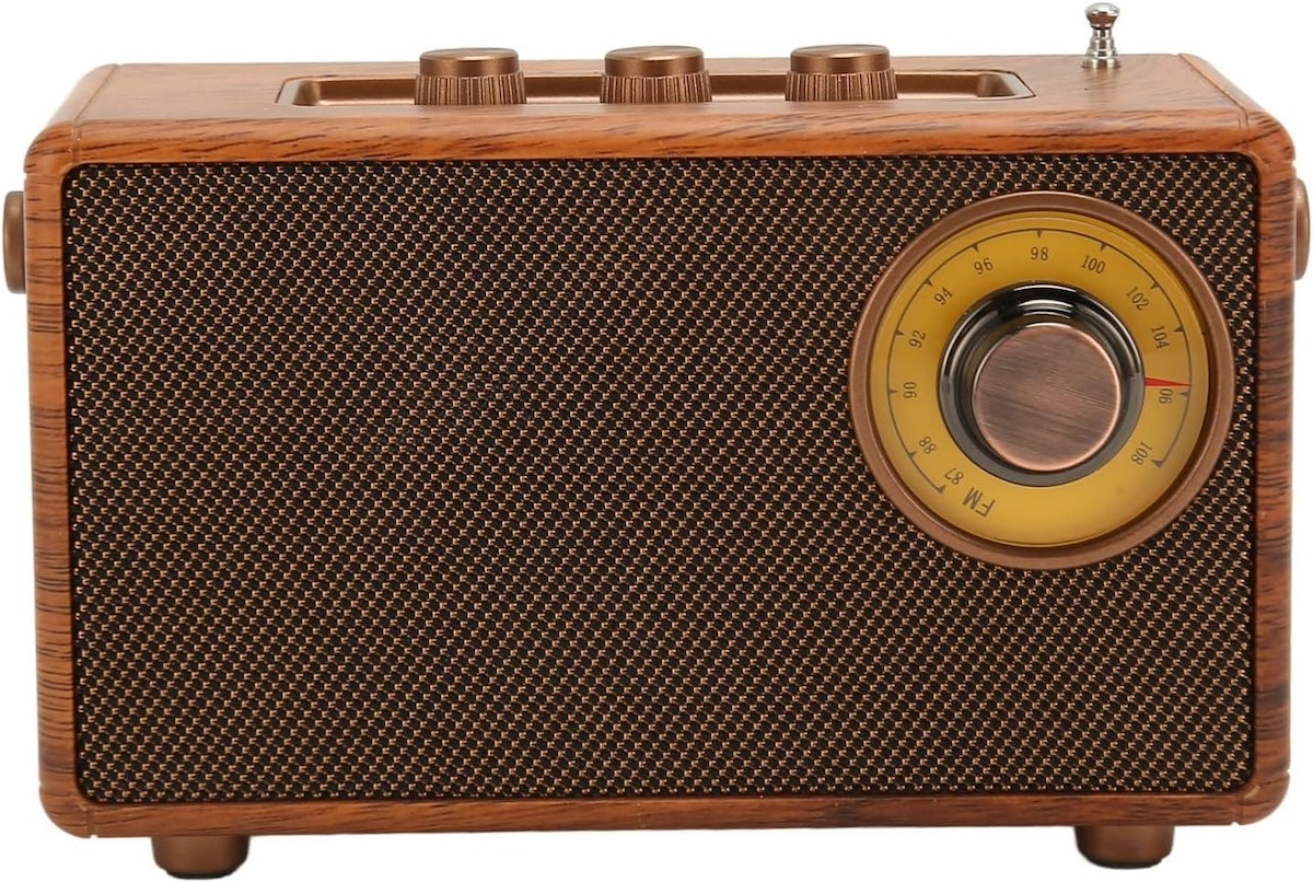 retro radio starinski izrađen od drva vintage mini mali