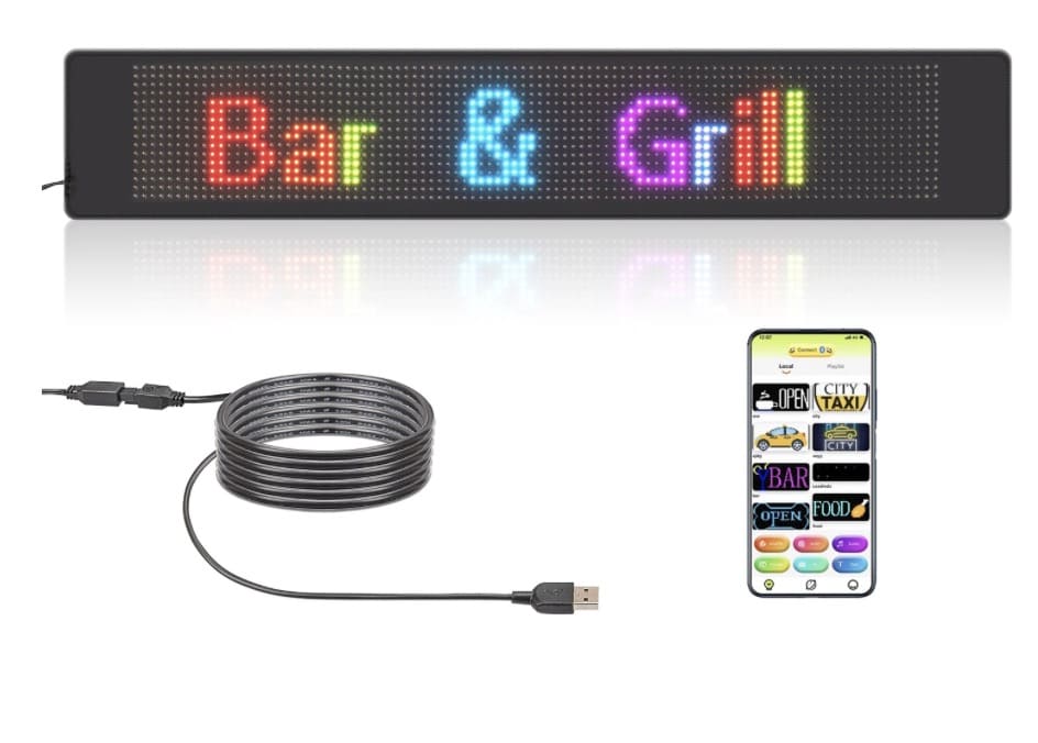 Reklamna LED RGB ploča s fleksibilnim pomicanjem za automobile