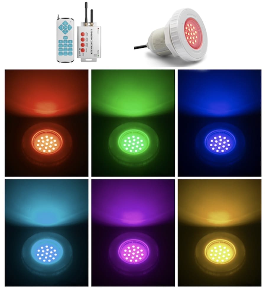 Bazenska rasvjeta - RGB LED rasvjeta u boji bazena, ribnjaka, lampa za fontanu