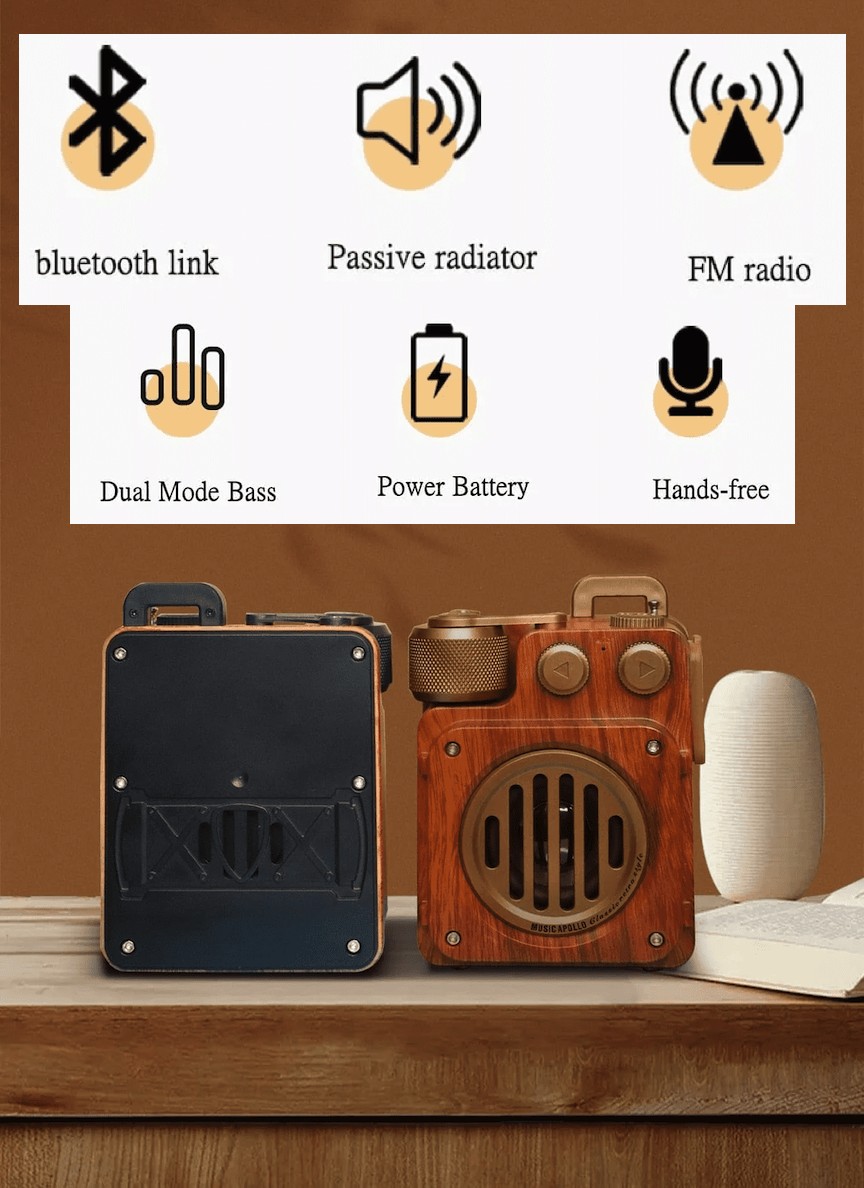 stari dizajn radio vintage retro dizajn drveni